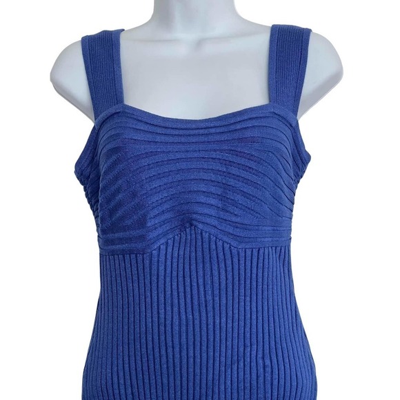 Sovere Exhale Combo Knit Midi Dress 2-piece Marine Blue Size XL‎ - Picture 7 of 11